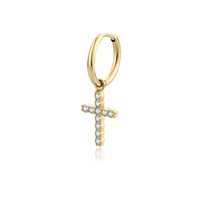 Mono orecchino Brand in Acciaio Cristallo 18ER016W-G - 18ER016W-G